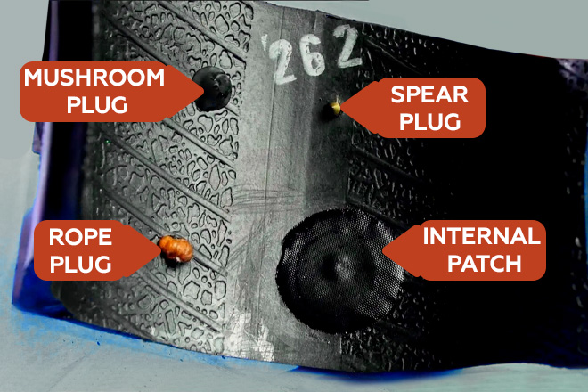Tire Repair Types